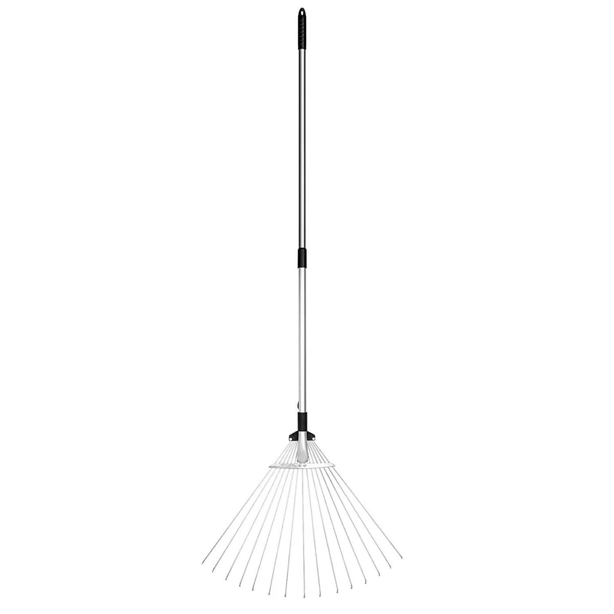 Stainless Steel Adjustable Gardening Rake (Expands 43"-63")