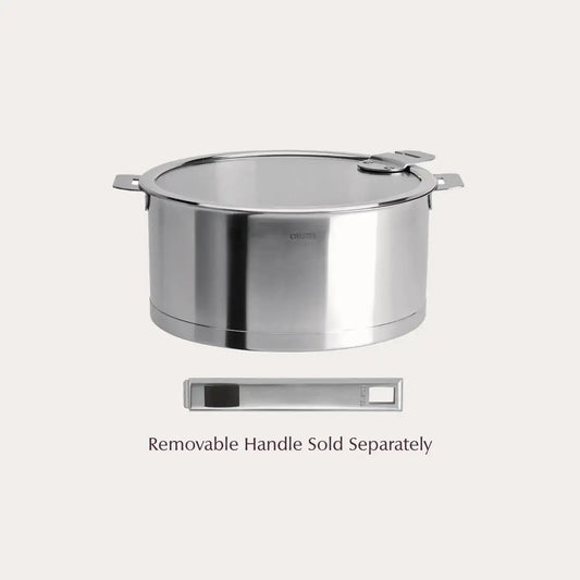 18/10 Stainless Steel Stewpan with Glass Lid (3 sizes available) - Low Plastic Lifestyle
