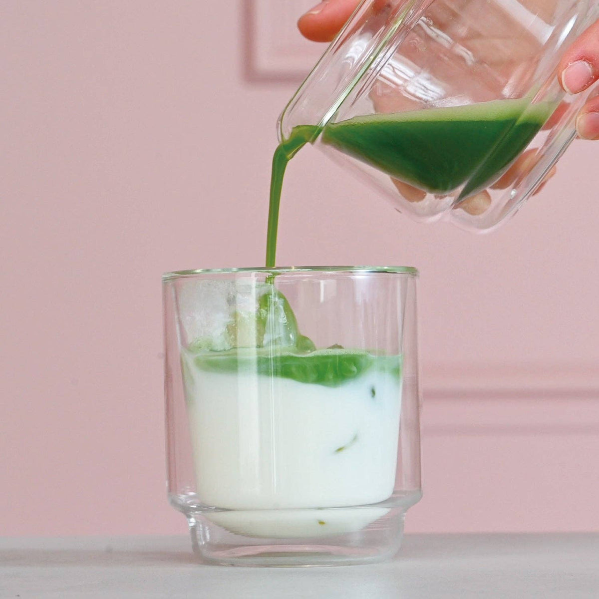 Glass and Bamboo Matcha Tea Set (Green)