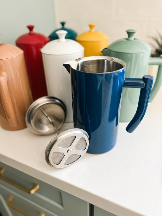 Colorful Double-Walled Steel French Press