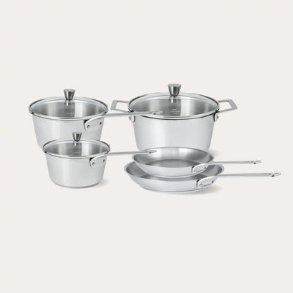 8-Piece 10/18 Stainless Steel Heritage Style Cookware Set