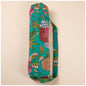 100% Cotton Recycled Kantha Yoga Mat Bag with Zipper Closure and Carrying Strap