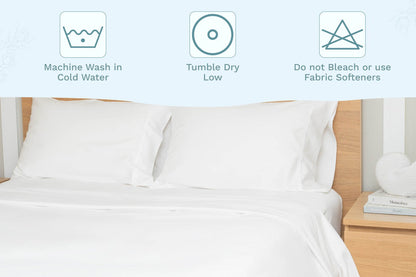 400 Threadcount Organic Sateen Bed Sheets Set