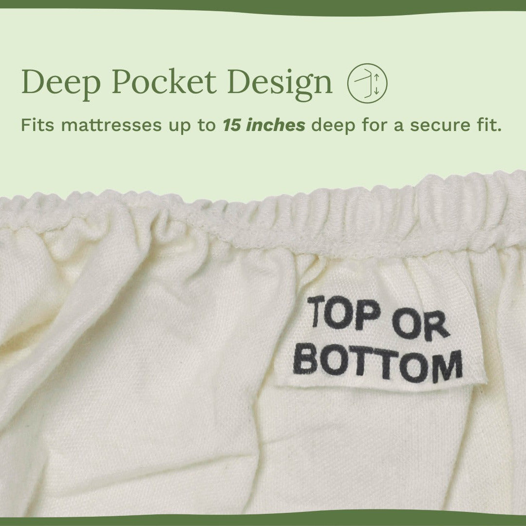 400 Threadcount Organic Sateen Bed Sheets Set
