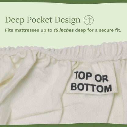 400 Threadcount Organic Sateen Bed Sheets Set
