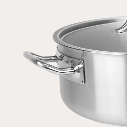 Commercially Sized Large 10/18 Stainless Steel Stockpot with Lid