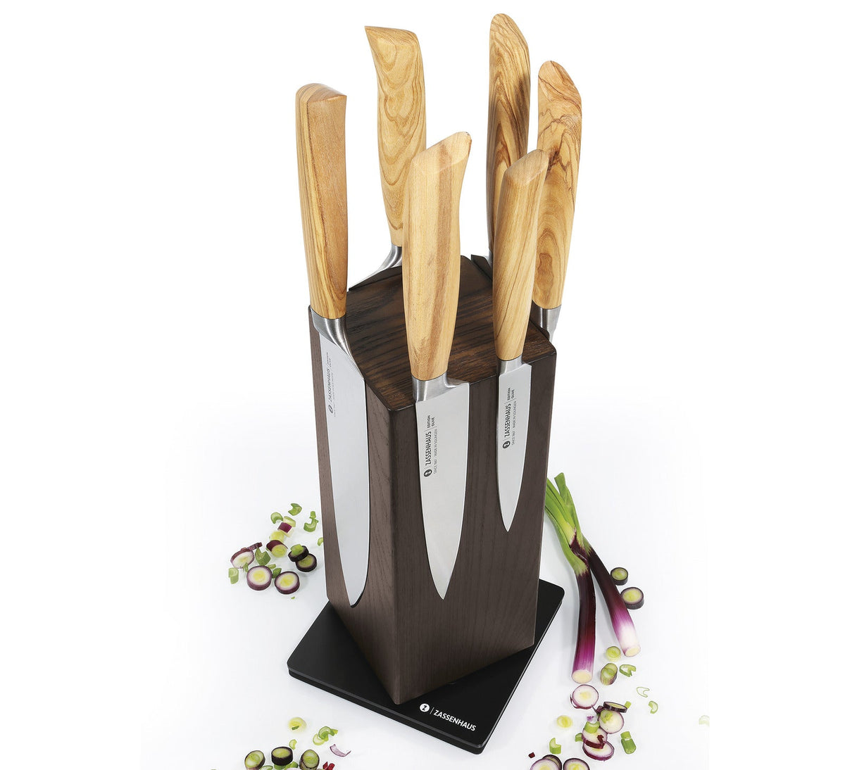 Spinning Wooden Magnetic Knife Block (8 knife capacity)