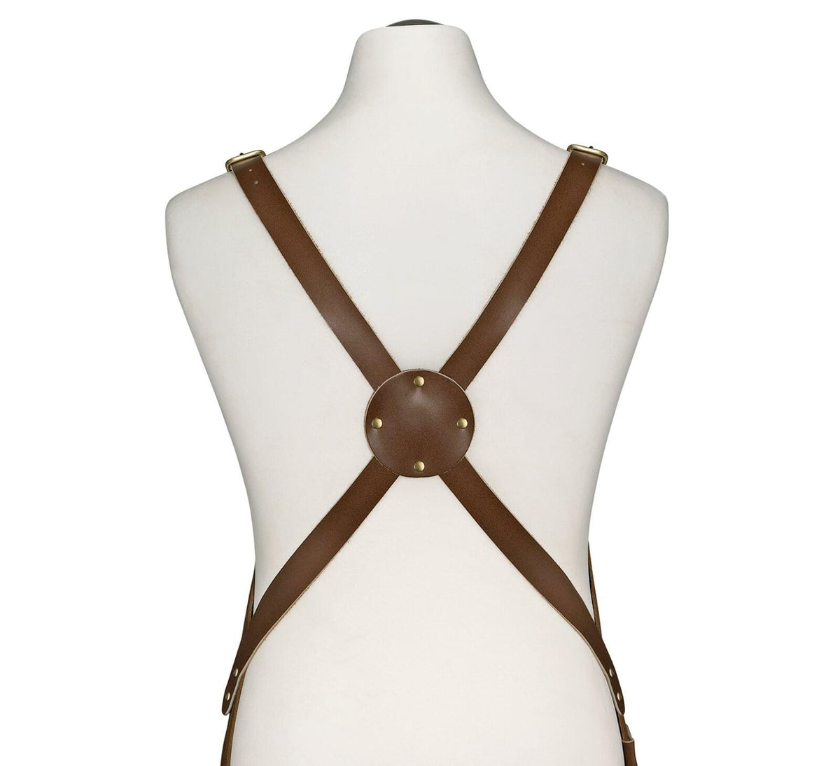 Heavy-Duty Adjustable Leather Apron (31" x 22")