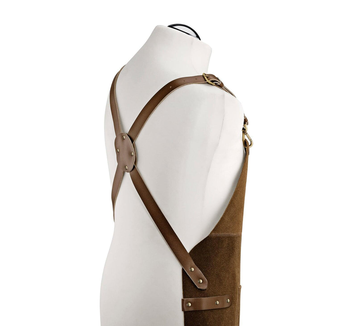 Heavy-Duty Adjustable Leather Apron (31" x 22")