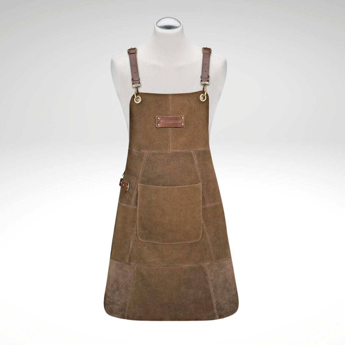 Heavy-Duty Adjustable Leather Apron (31" x 22")