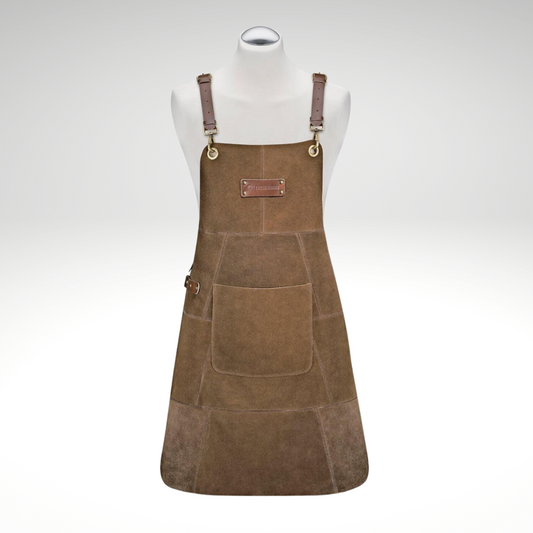 Heavy-Duty Adjustable Leather Apron (31" x 22")