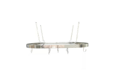 Ceiling Mounted Stainless Steel Oval Hanging Pot Rack