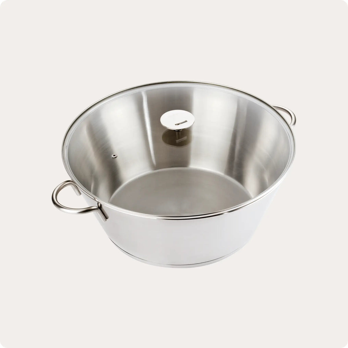 18/10 Stainless Steel 9.5 qt Large Capacity Preserve Pot with Glass Lid