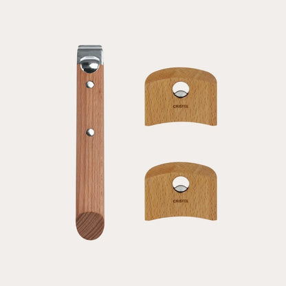 Full Set of Long & Side Wooden Handles for Strate®Detachable Handle System (beach, olive, or walnut)