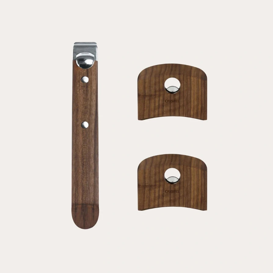 Full Set of Long & Side Wooden Handles for Strate®Detachable Handle System (beach, olive, or walnut)