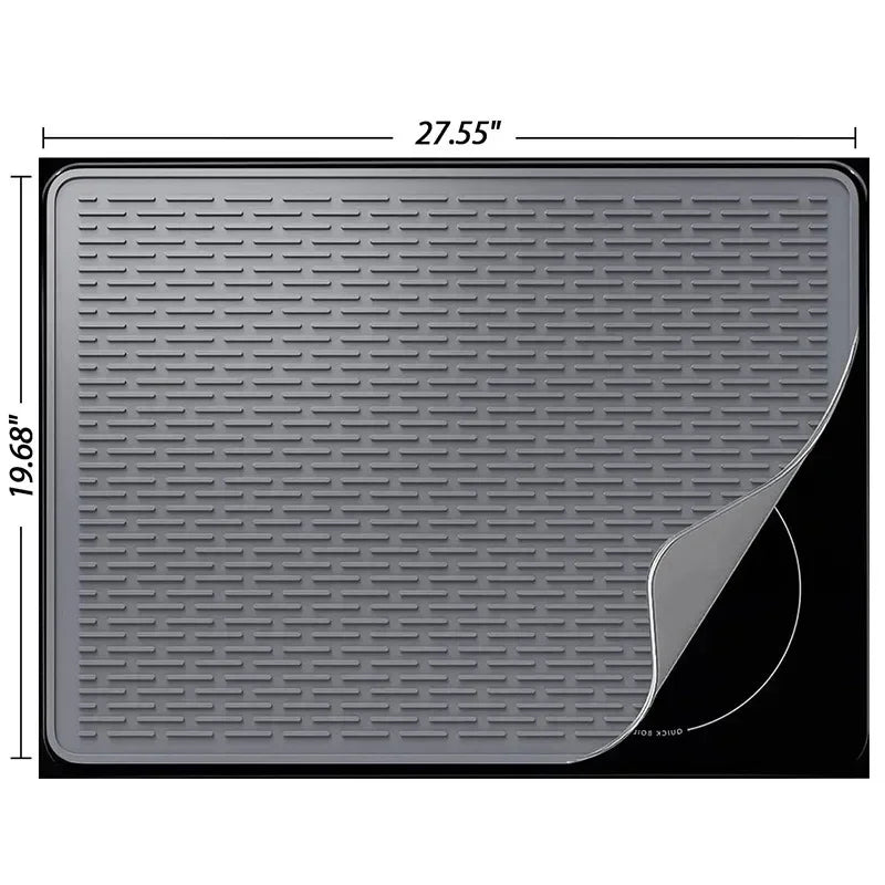 Heat-resistant Food-Grade Silicone Cooktop Mat for Induction Stovetops