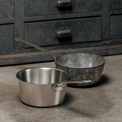 10/18 Stainless Steel Heritage Style Tapered Saucepan (3 sizes available, lid not included)