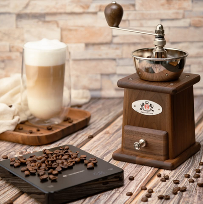 Vintage-Inspired Manual Wooden Coffee Mill Grinder