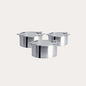 3-Piece Set of 18/10 Stainless Steel Saucepans (Lids Included)