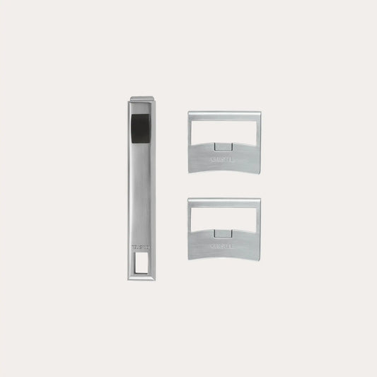 Set of 18/10 Stainless Steel Long and Side Handles for Strate®Detachable Handle System