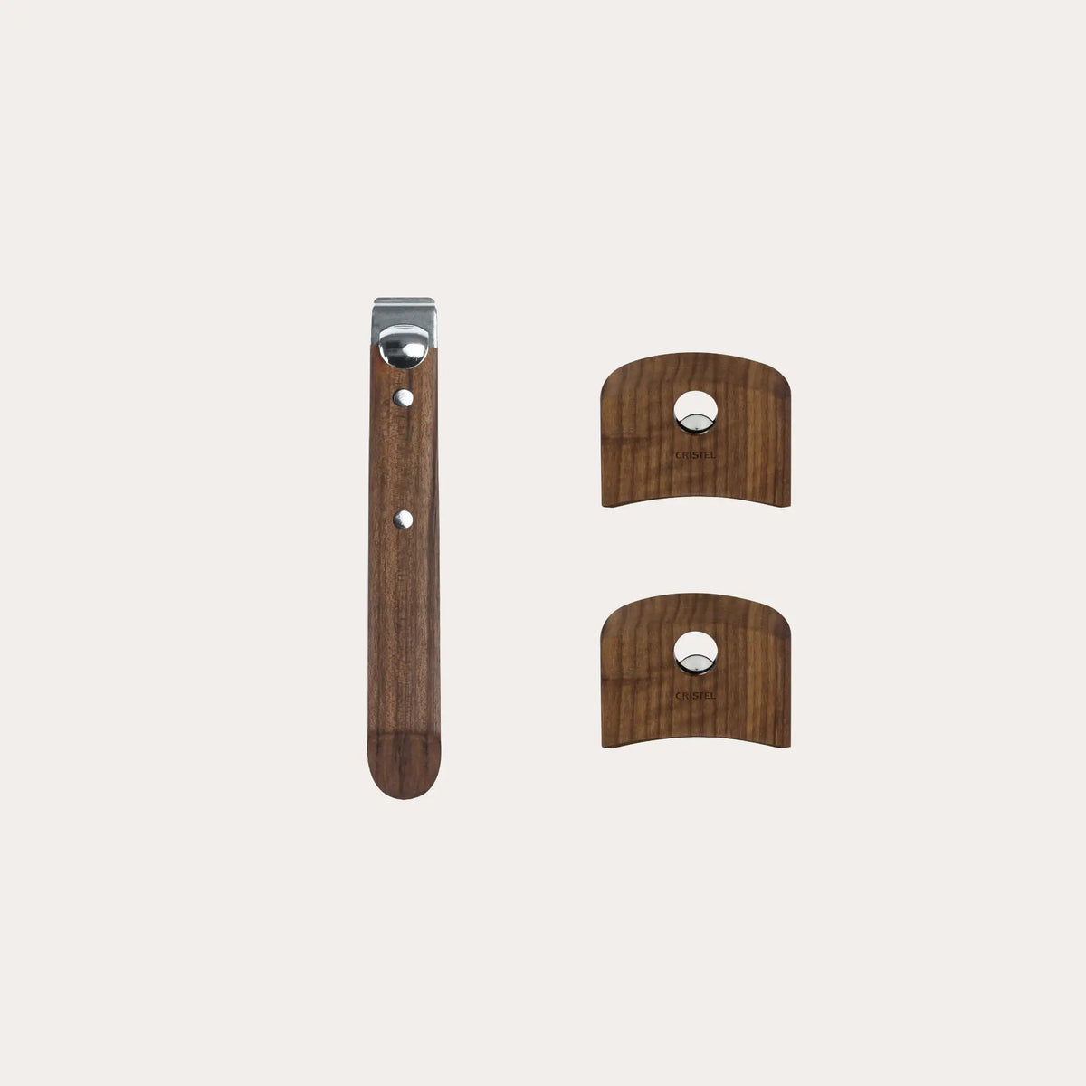 Full Set of Long & Side Wooden Handles for Strate®Detachable Handle System (beach, olive, or walnut)