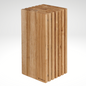Oak Wooden Slotted Knife Block
