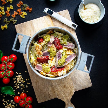 18/10 Stainless Steel Stewpan with Glass Lid (3 sizes available)