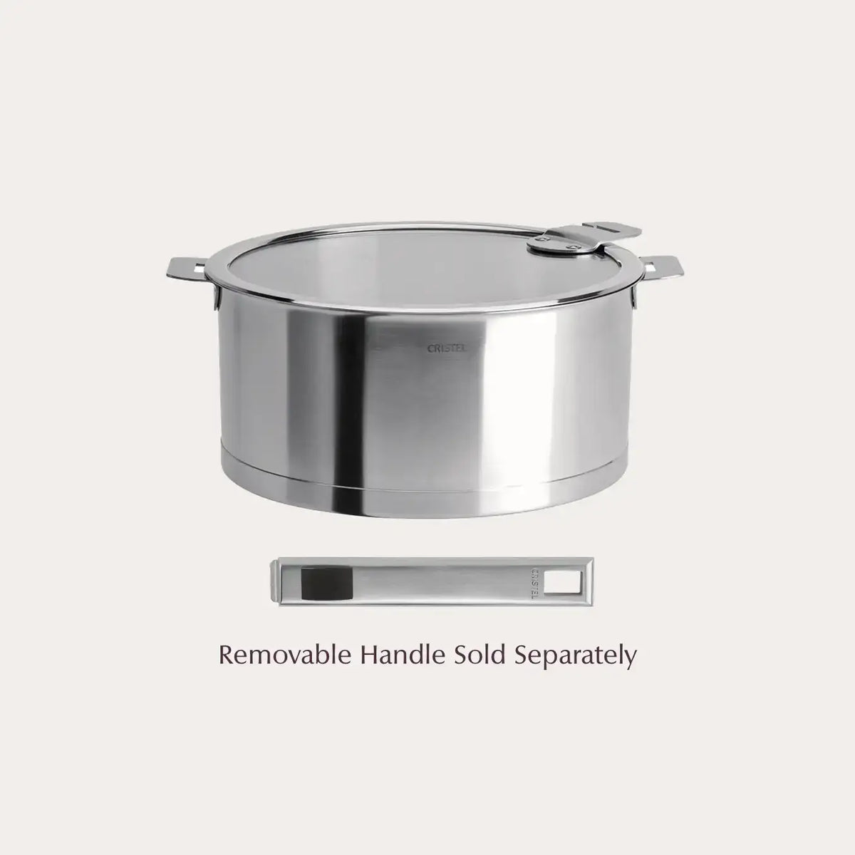 18/10 Stainless Steel Stewpan with Glass Lid (3 sizes available)