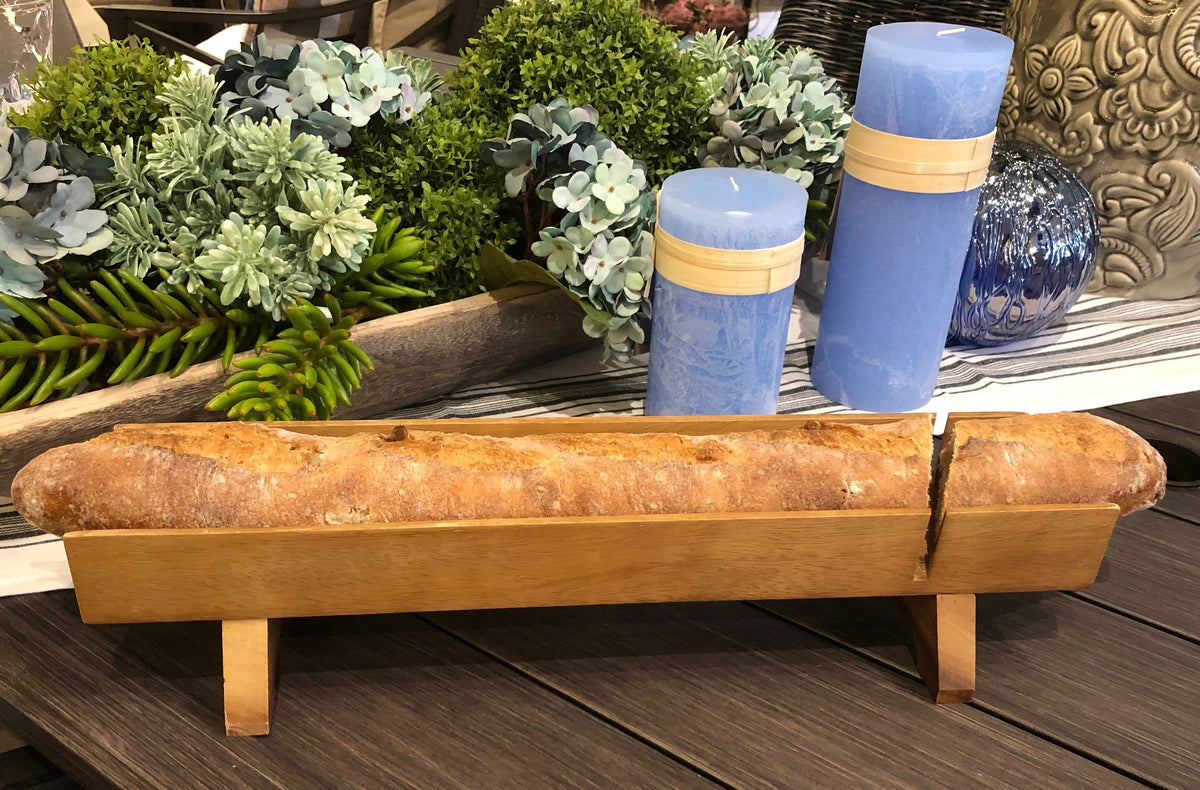 Wooden French Bread/Baguette Slicer and Server