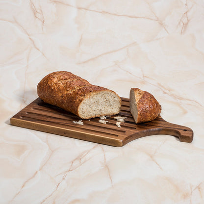 Two-Sided Crumb Catching Wooden Cutting Board (10 x 18)