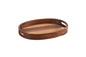 Handcrafted Oval Wooden Serving Tray (11x15)