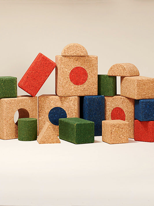 Children Creative Building Blocks (Multi-Color, 20 pieces) - Low Plastic Lifestyle