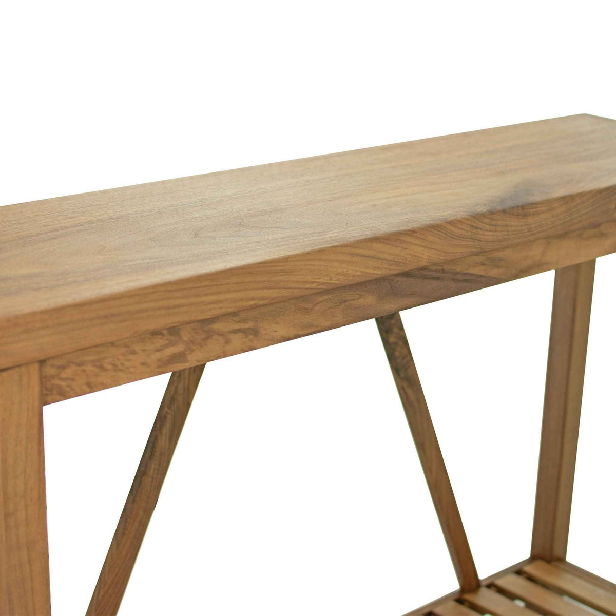 Handmade Single-Slab Farmhouse-Style Wood Console Table