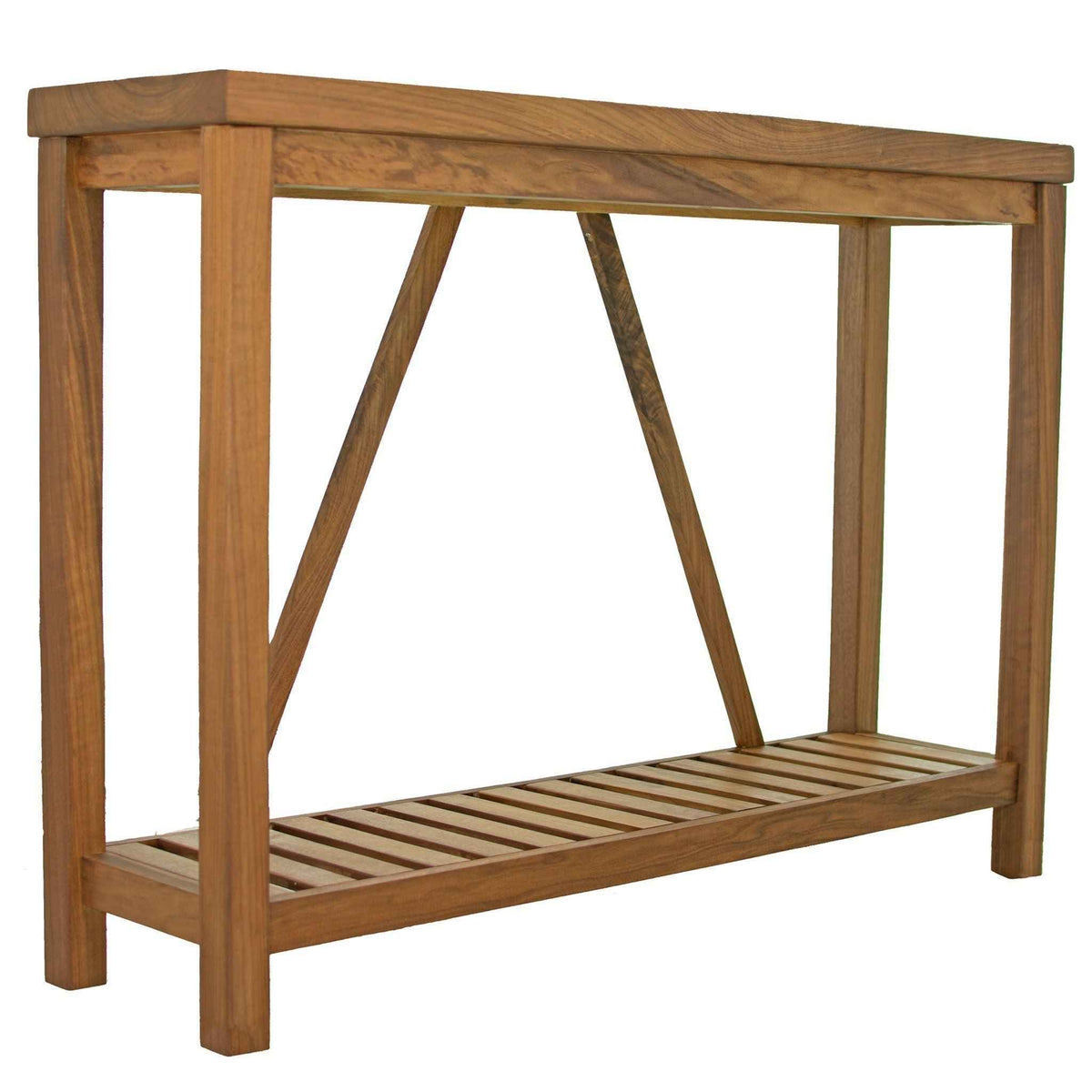 Handmade Single-Slab Farmhouse-Style Wood Console Table