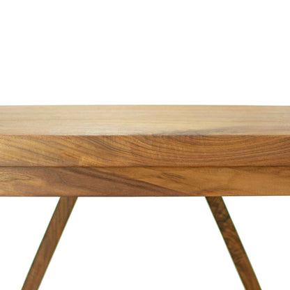 Handmade Single-Slab Farmhouse-Style Wood Console Table