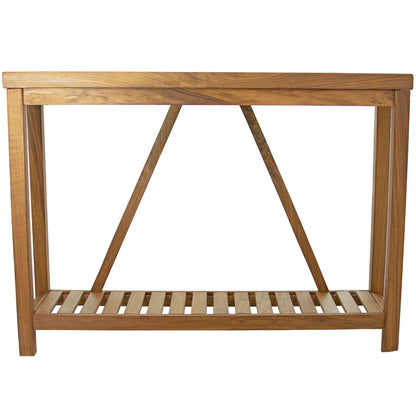 Handmade Single-Slab Farmhouse-Style Wood Console Table