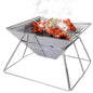 Stainless Steel Folding Grill for Home and Camping