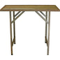 Raw Reclaimed Redwood and Finished Steel Indoor/Outdoor Table (30" x 36" x 20")