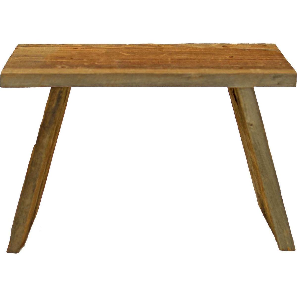 Raw Reclaimed Redwood Stool or End Table