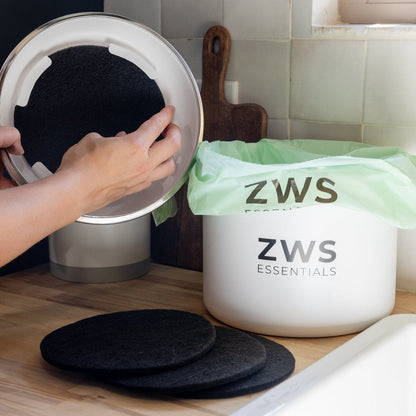 Countertop Composting Kit with 6.5 Bin, 48 Bags, and 3 Filters