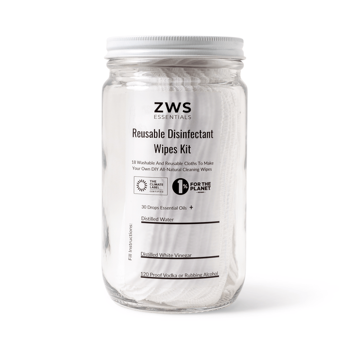 DIY Kit for Reusable Disinfectant Wipes